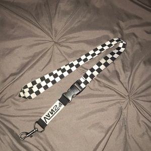 Vans checkerboard lanyard
